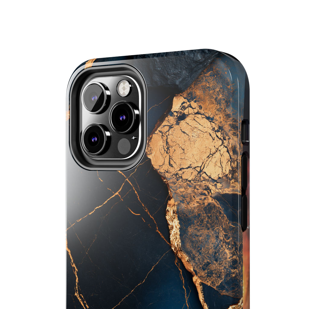 Funda Premium MINUX para iPhone y Samsung Galaxy - Golden Marble