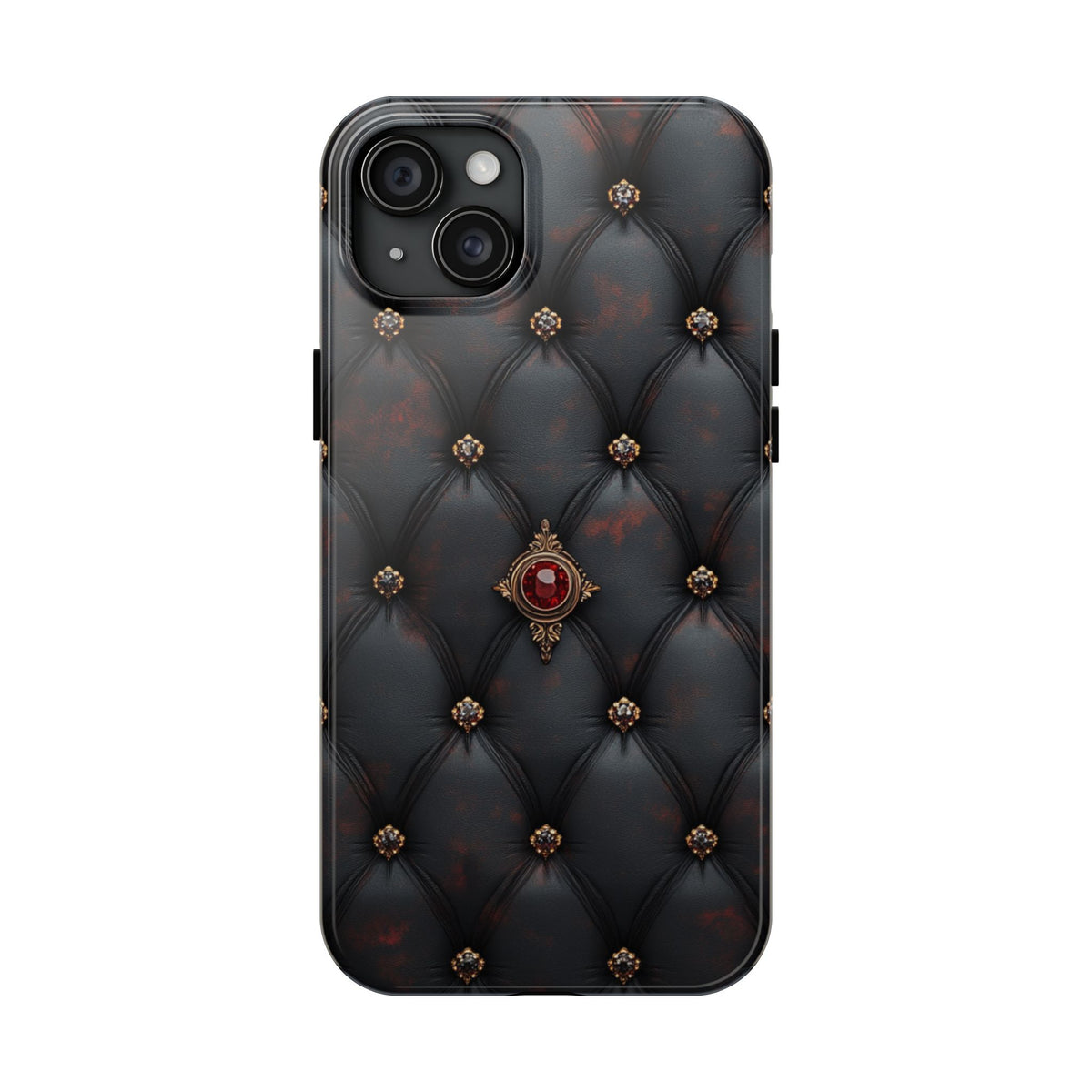 Fundas Premium MINUX para iPhone y Samsung Galaxy - Ruby Buttoned Velvet