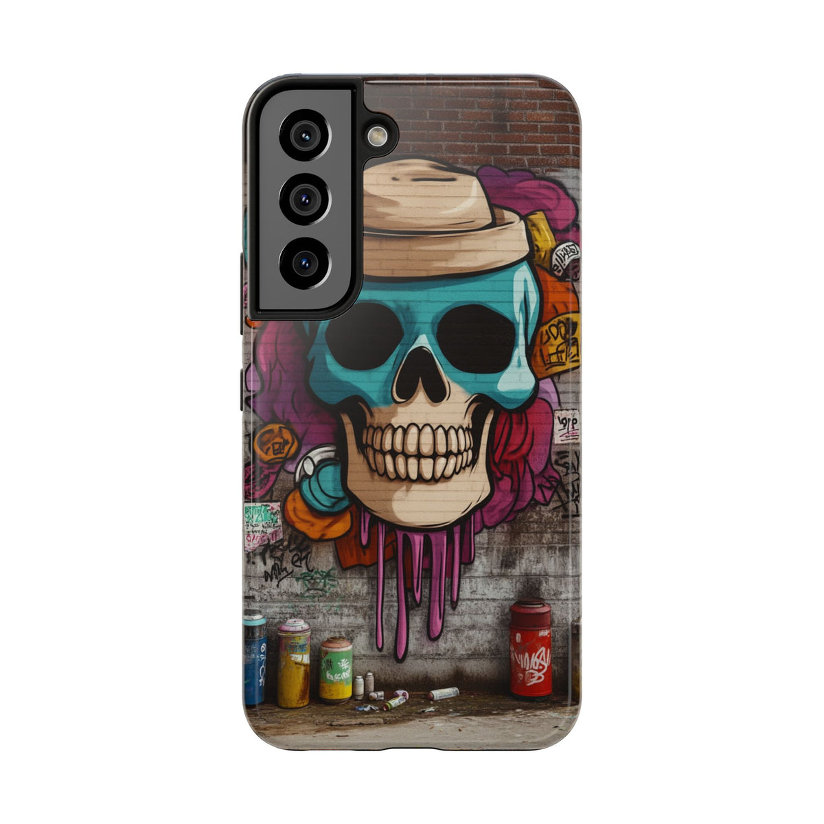 Funda Premium MINUX para iPhone y Samsung Galaxy - Graffiti Skull 002