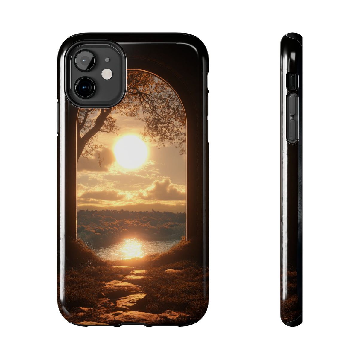 Fundas Premium MINUX para iPhone y Samsung Galaxy - Golden Archway
