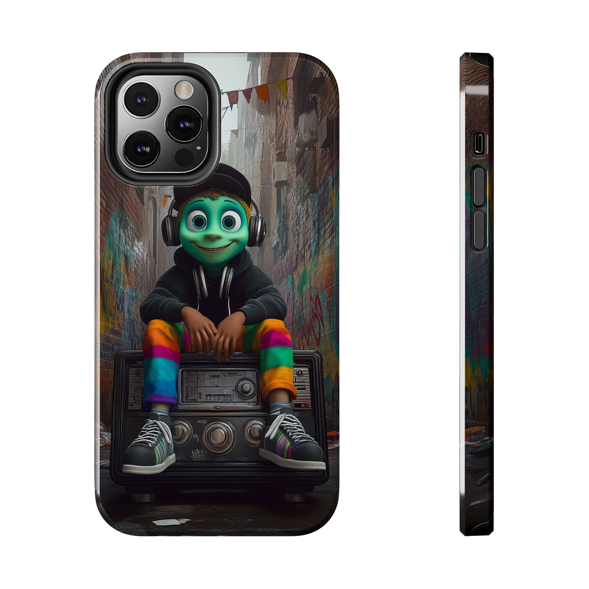 Funda Premium MINUX para iPhone y Samsung Galaxy - Alien Boy