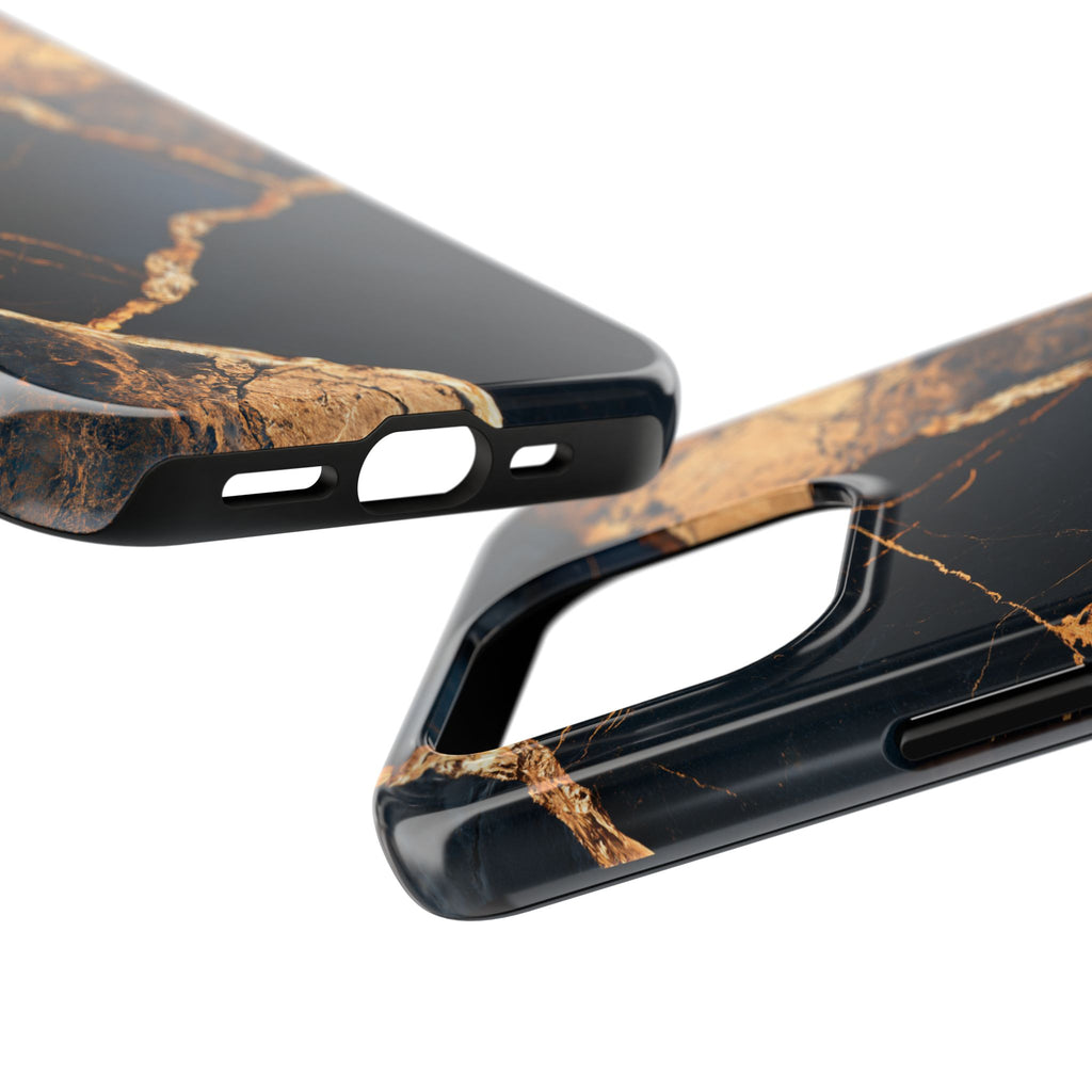 Funda Premium MINUX para iPhone y Samsung Galaxy - Golden Marble