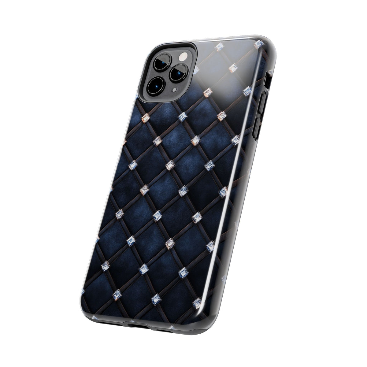 Fundas Premium MINUX para iPhone y Samsung Galaxy - Midnight Diamond Quilt