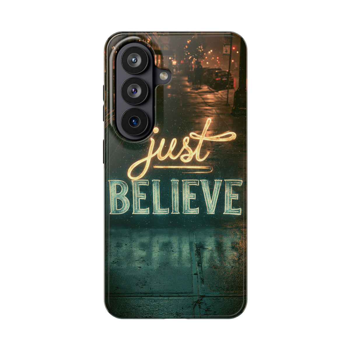 Funda Premium MINUX para iPhone y Samsung Galaxy - Just Believe