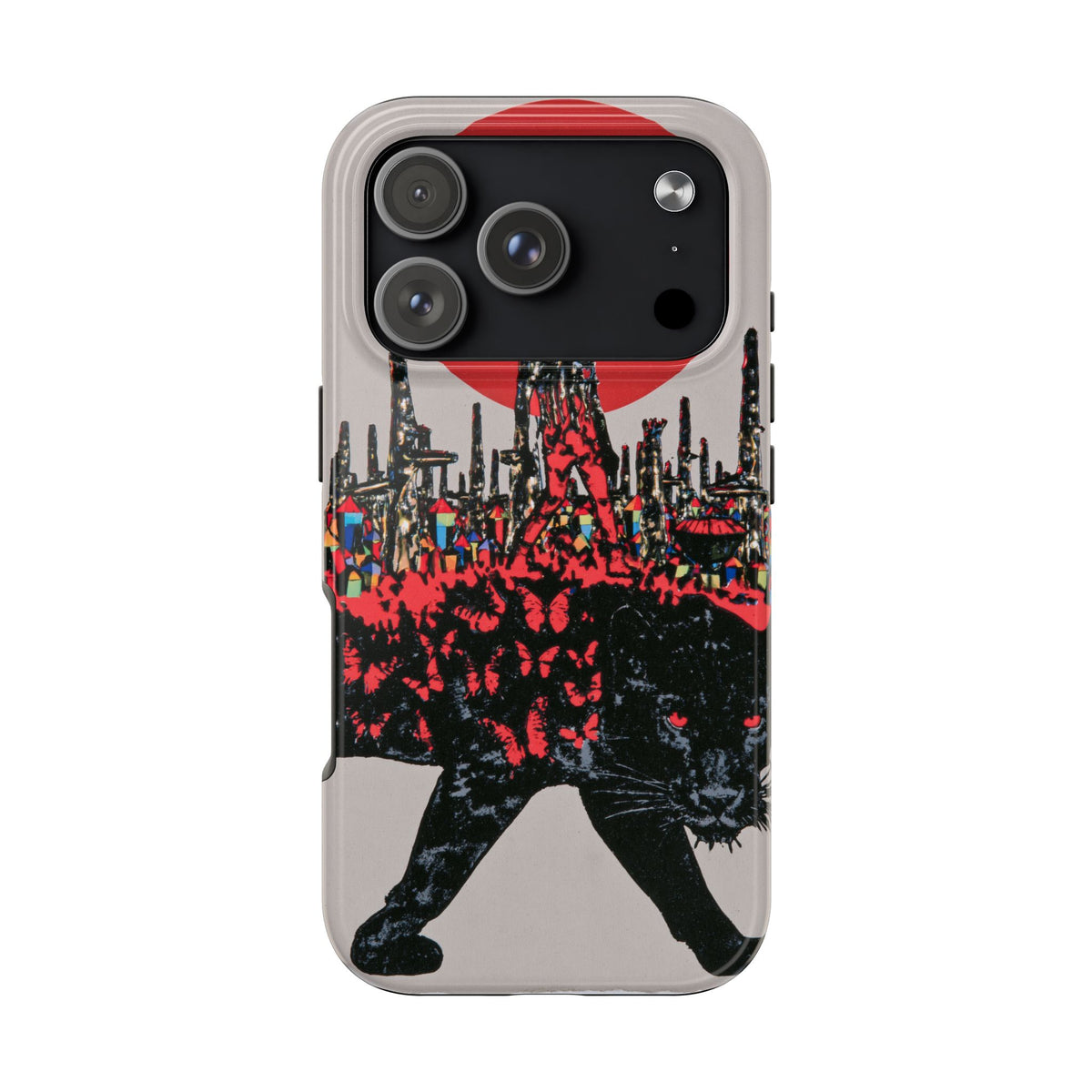 Fundas Premium MINUX para iPhone y Samsung Galaxy - Red Moon Panther