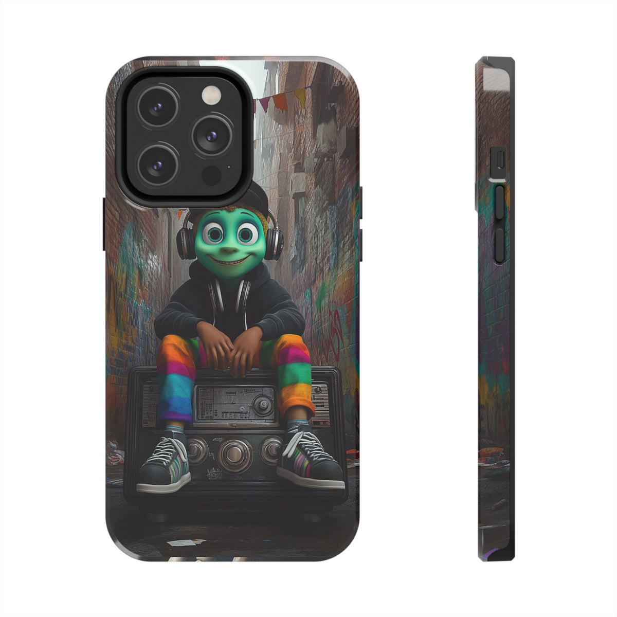 Funda Premium MINUX para iPhone y Samsung Galaxy - Alien Boy