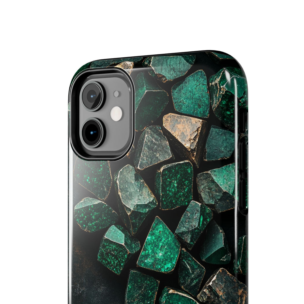 Fundas Premium MINUX para iPhone y Samsung Galaxy - Emerald Crystal Scatter