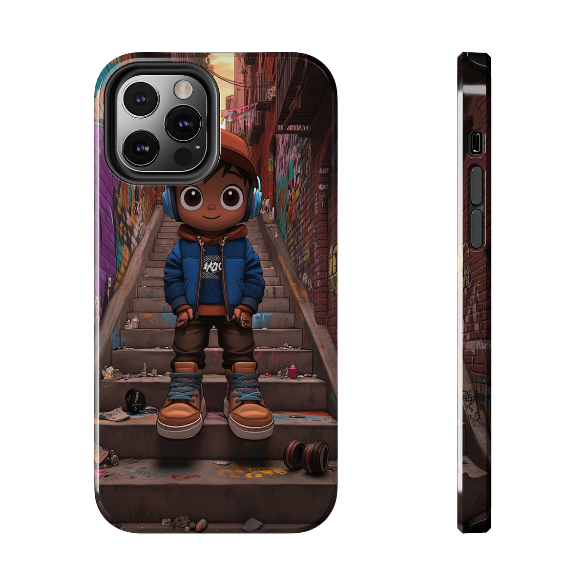 Funda Premium MINUX para iPhone y Samsung Galaxy - Street Boy 003