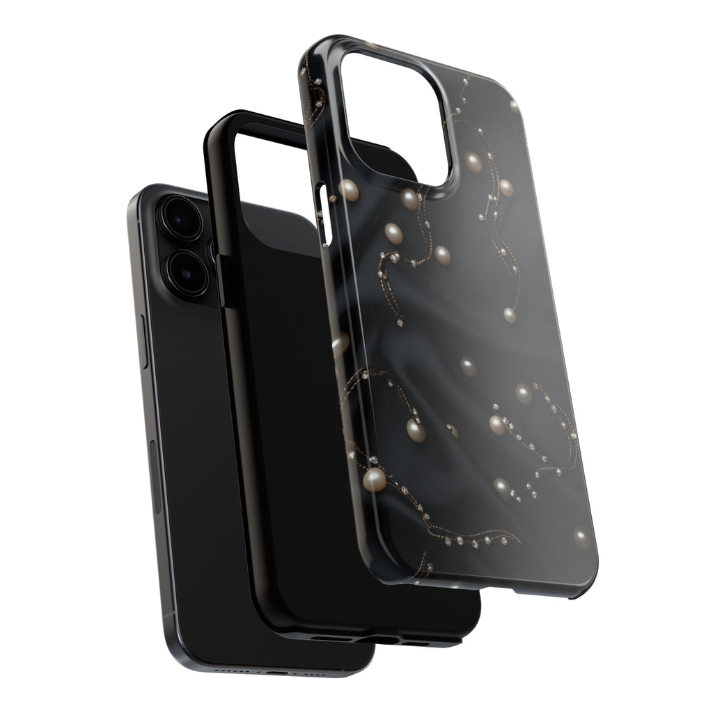 Fundas Premium MINUX para iPhone y Samsung Galaxy - Pearl Chain Velvet