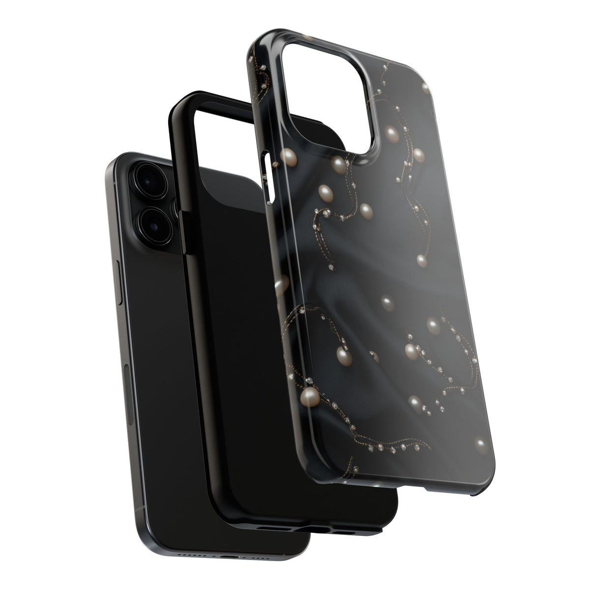 Fundas Premium MINUX para iPhone y Samsung Galaxy - Pearl Chain Velvet