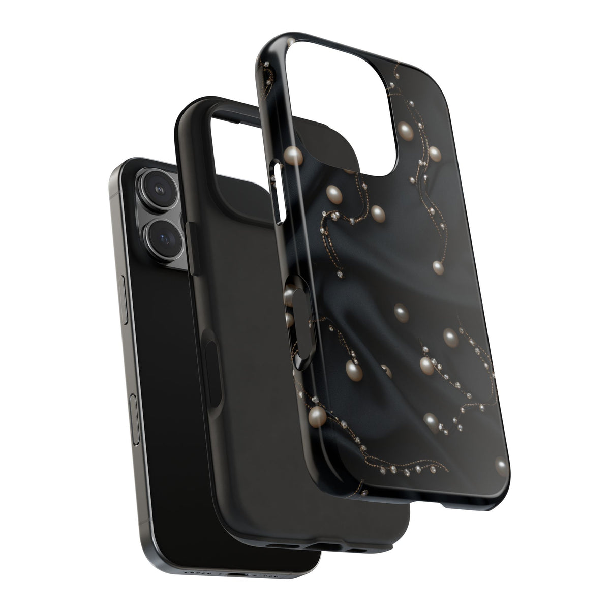 Fundas Premium MINUX para iPhone y Samsung Galaxy - Pearl Chain Velvet