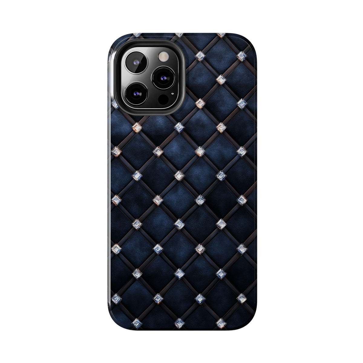 Fundas Premium MINUX para iPhone y Samsung Galaxy - Midnight Diamond Quilt