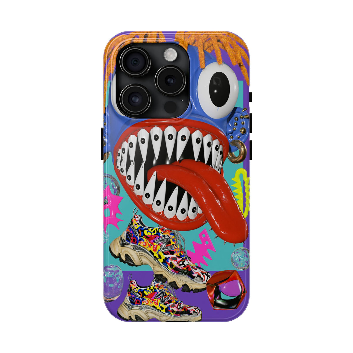 Fundas Premium MINUX para iPhone y Samsung Galaxy - Blue Monster Riot
