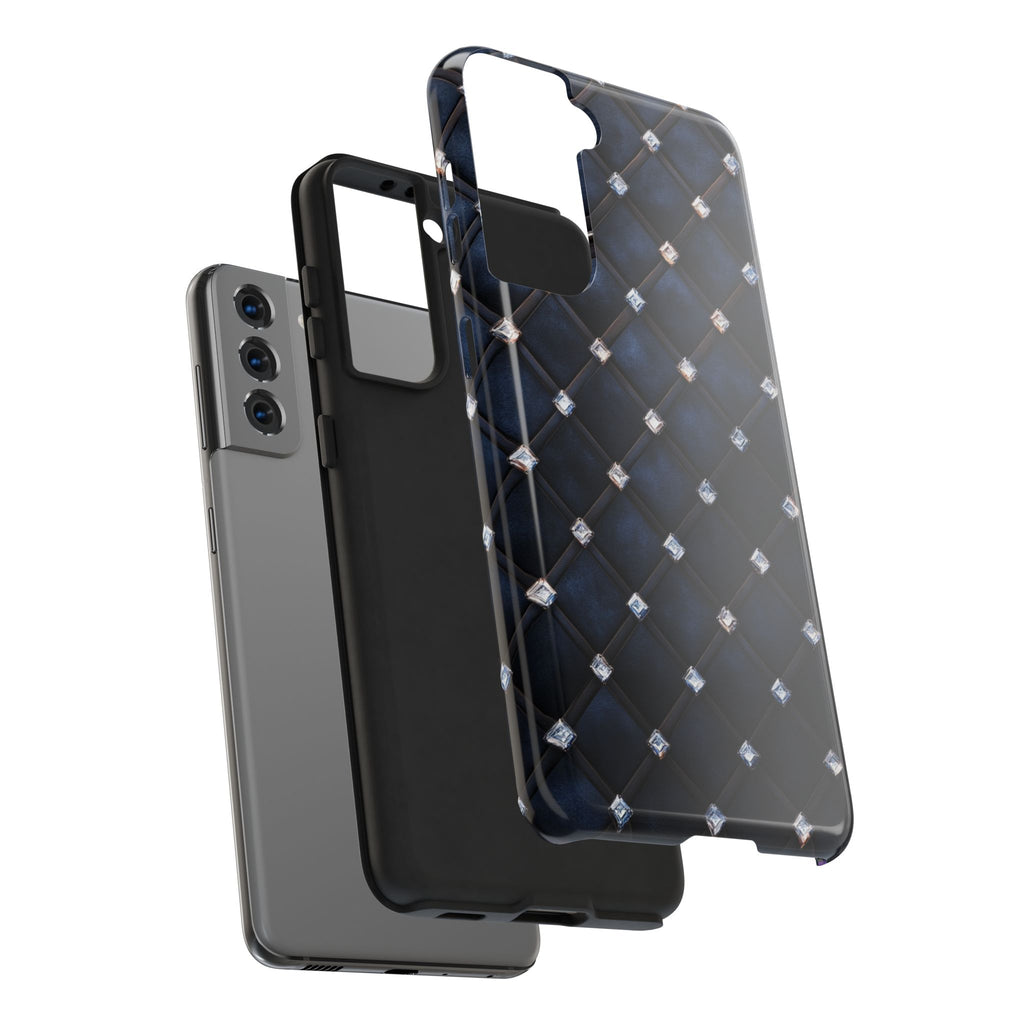 Fundas Premium MINUX para iPhone y Samsung Galaxy - Midnight Diamond Quilt