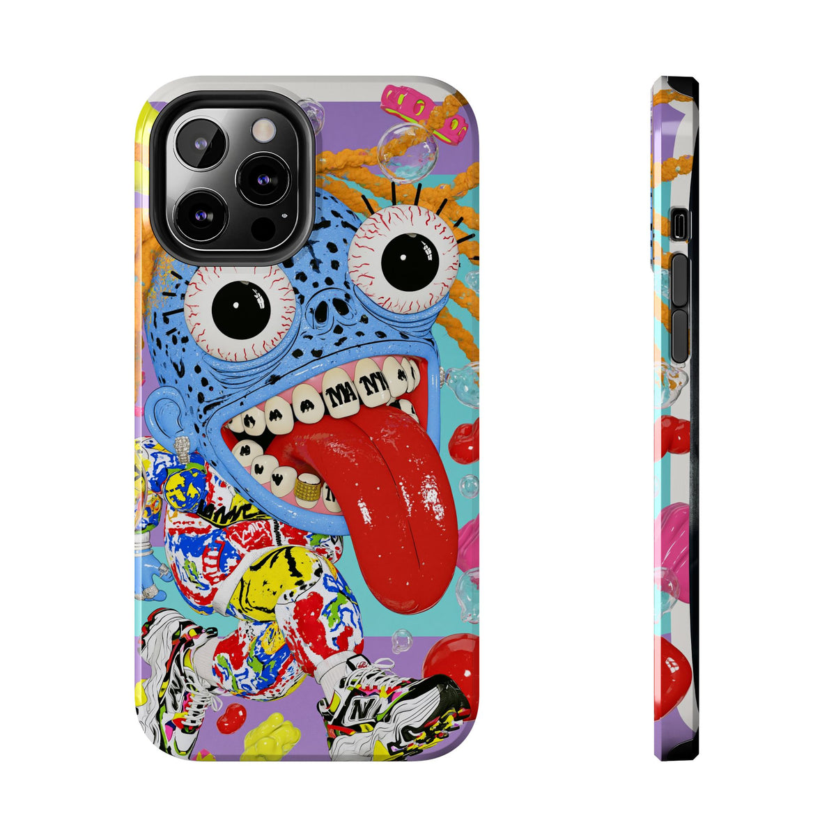 Fundas Premium MINUX para iPhone y Samsung Galaxy - Wild Neon Monster