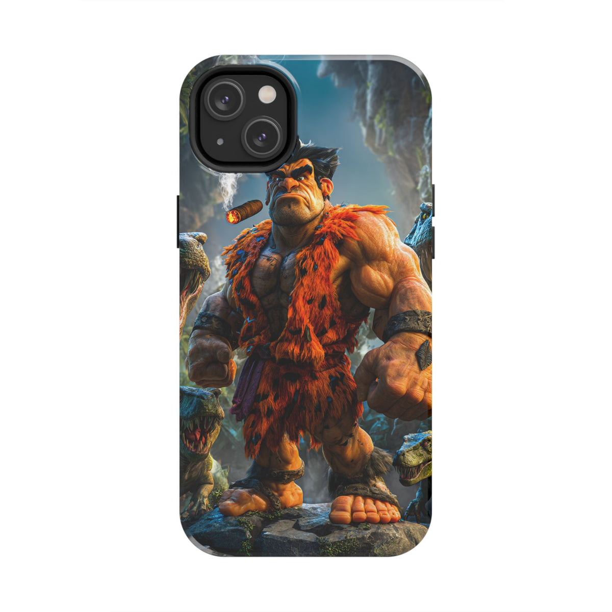 Funda Premium MINUX para iPhone y Samsung Galaxy - Caveman 002