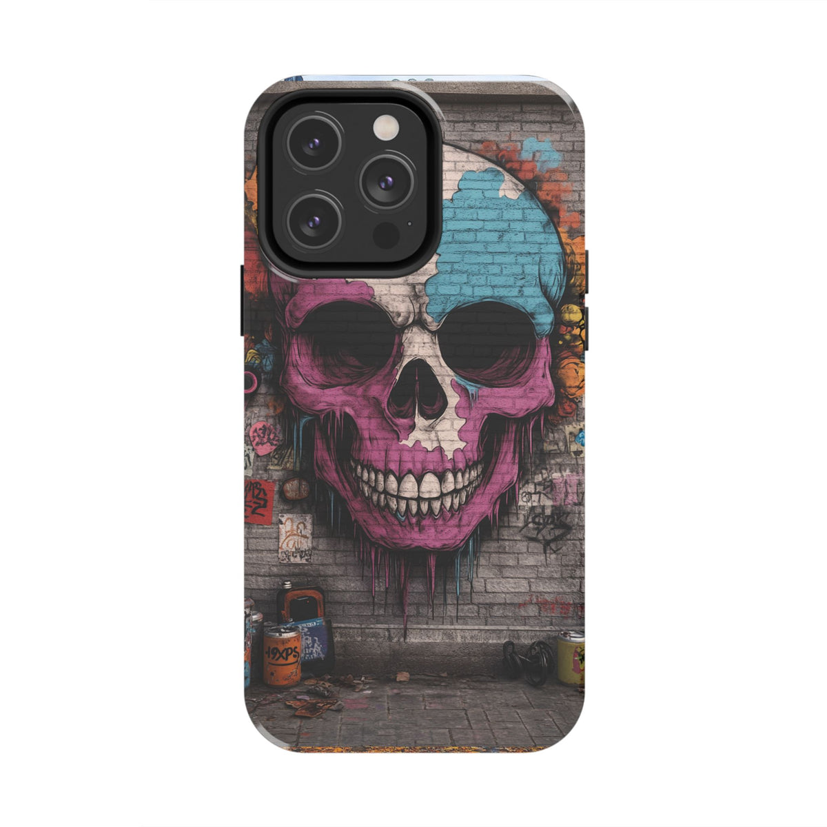 Funda Premium MINUX para iPhone y Samsung Galaxy - Graffiti Skull 001