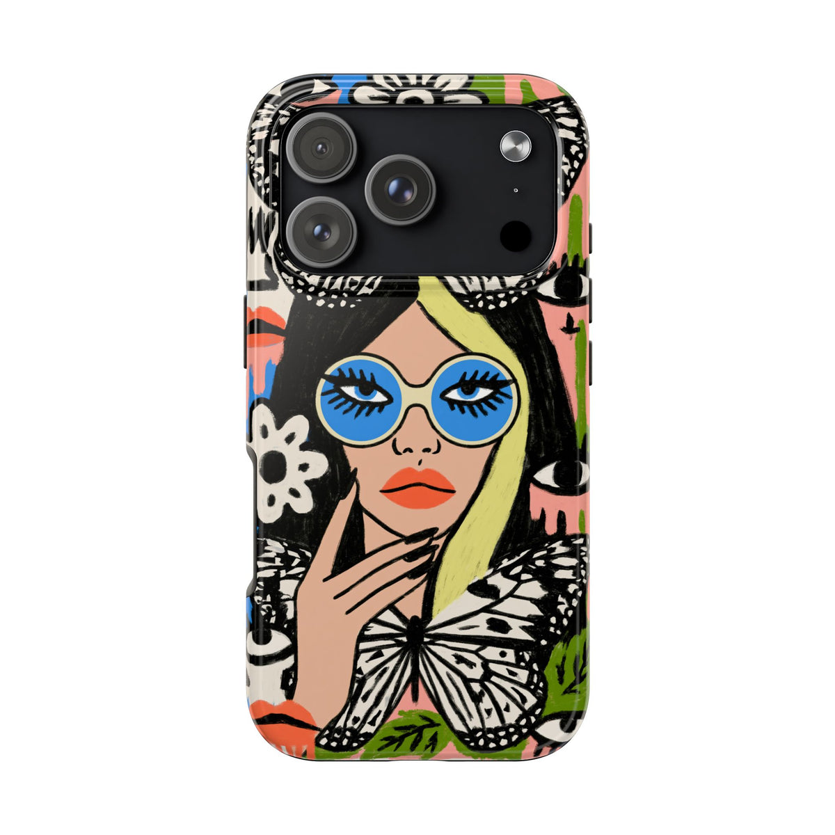 Fundas Premium MINUX para iPhone y Samsung Galaxy - Floral Butterfly Muse