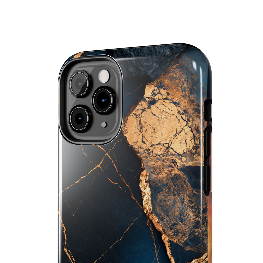 Funda Premium MINUX para iPhone y Samsung Galaxy - Golden Marble
