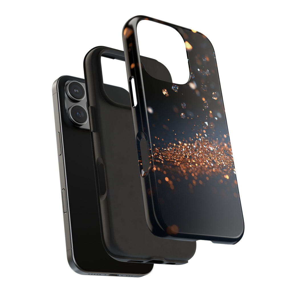 Fundas Premium MINUX para iPhone y Samsung Galaxy - Golden Diamond Dust