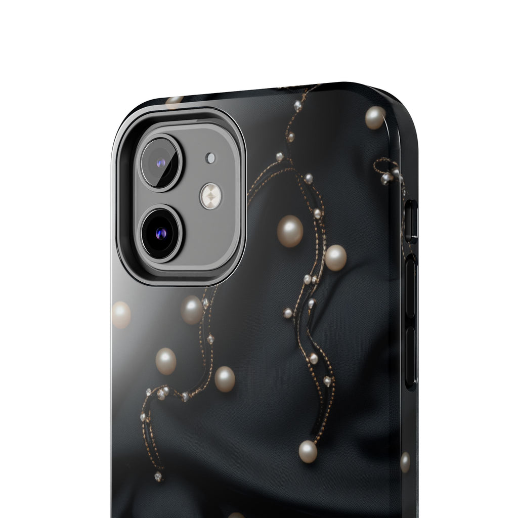 Fundas Premium MINUX para iPhone y Samsung Galaxy - Pearl Chain Velvet