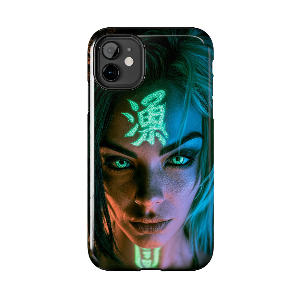 MINUX Premium Case - Neon girl 002