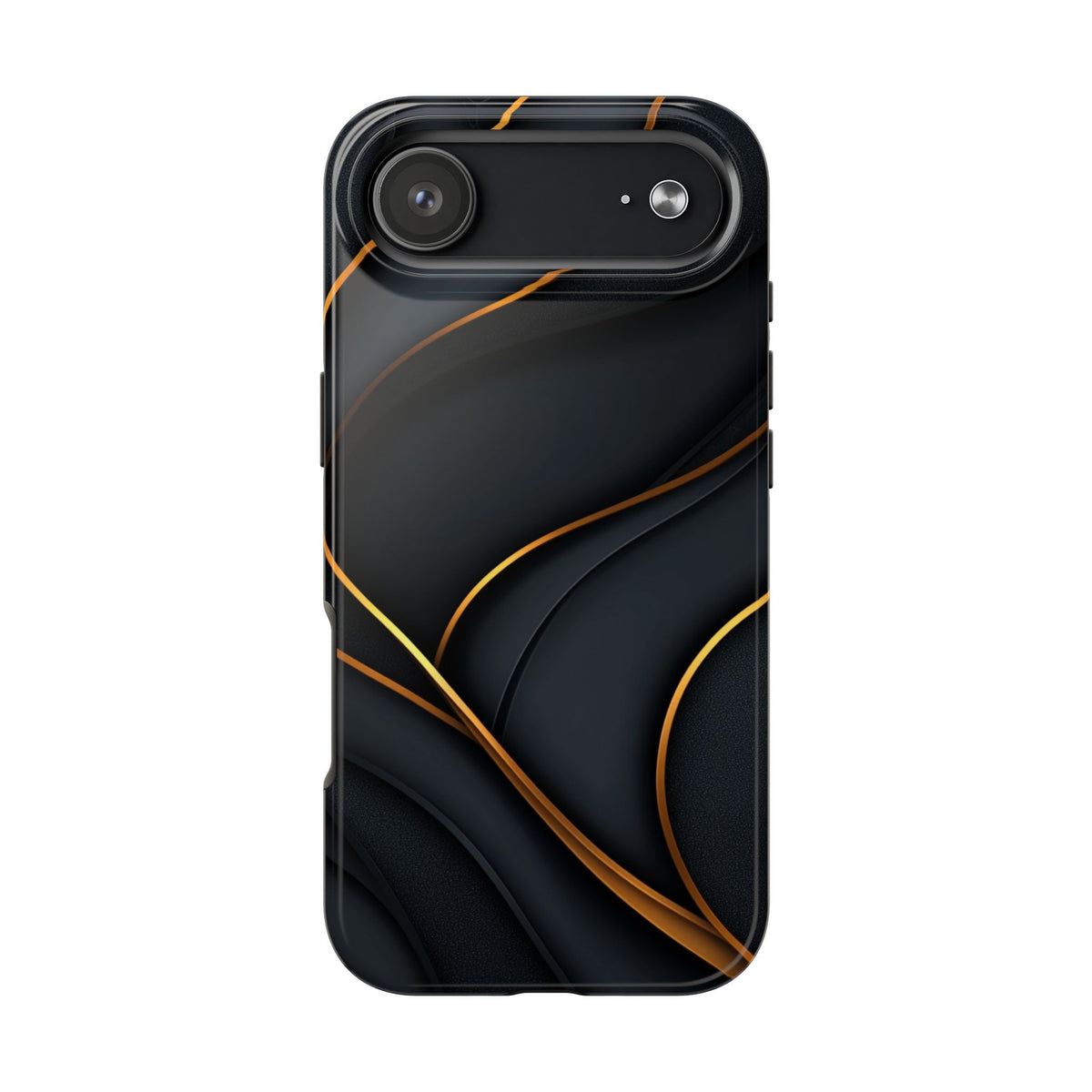 Fundas Premium MINUX para iPhone y Samsung Galaxy - Golden Silk Curves