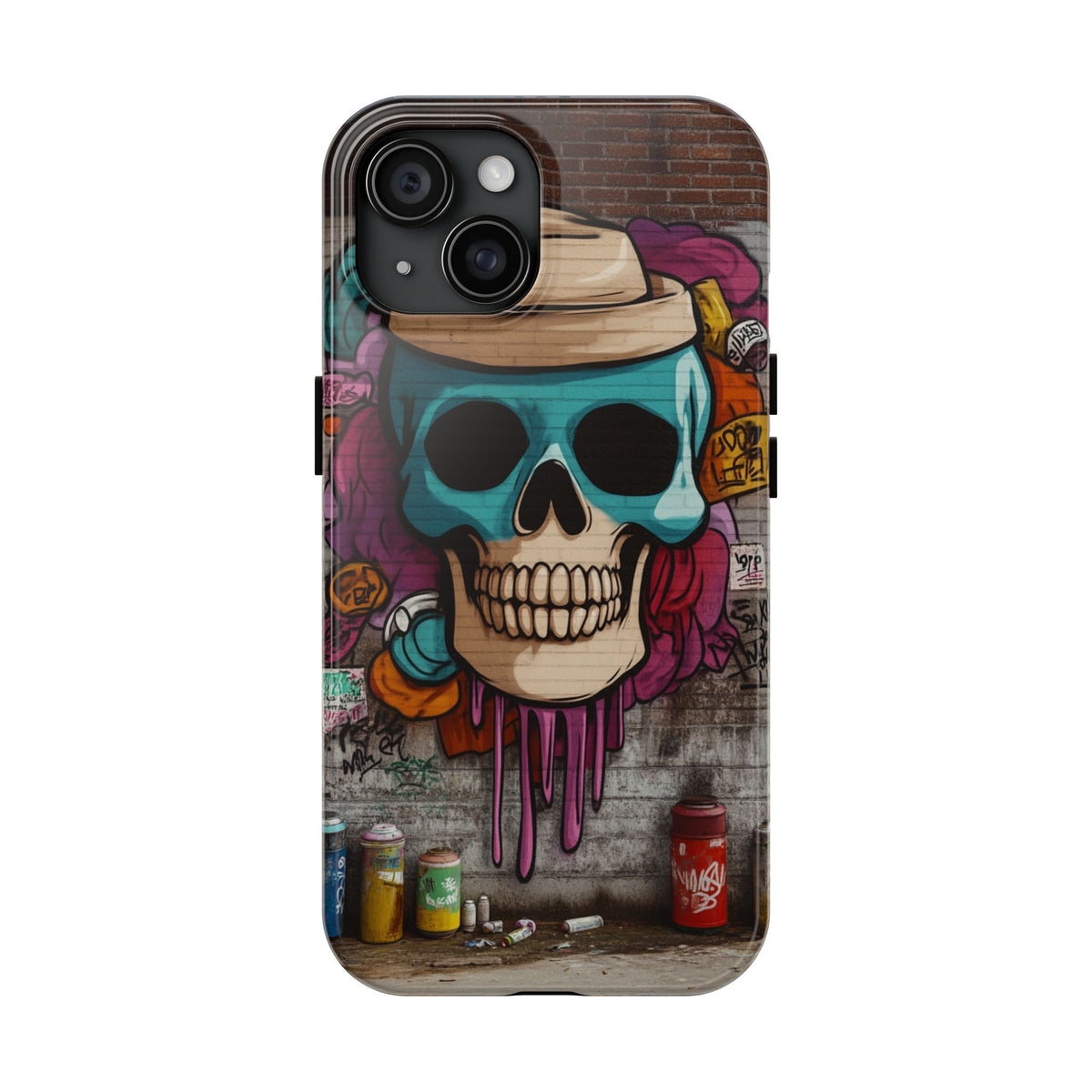 Funda Premium MINUX para iPhone y Samsung Galaxy - Graffiti Skull 002