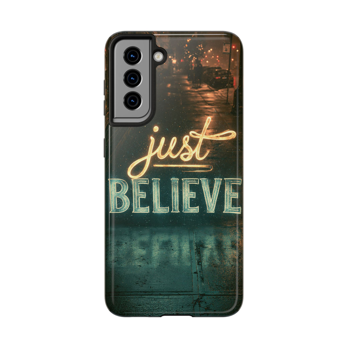 Funda Premium MINUX para iPhone y Samsung Galaxy - Just Believe