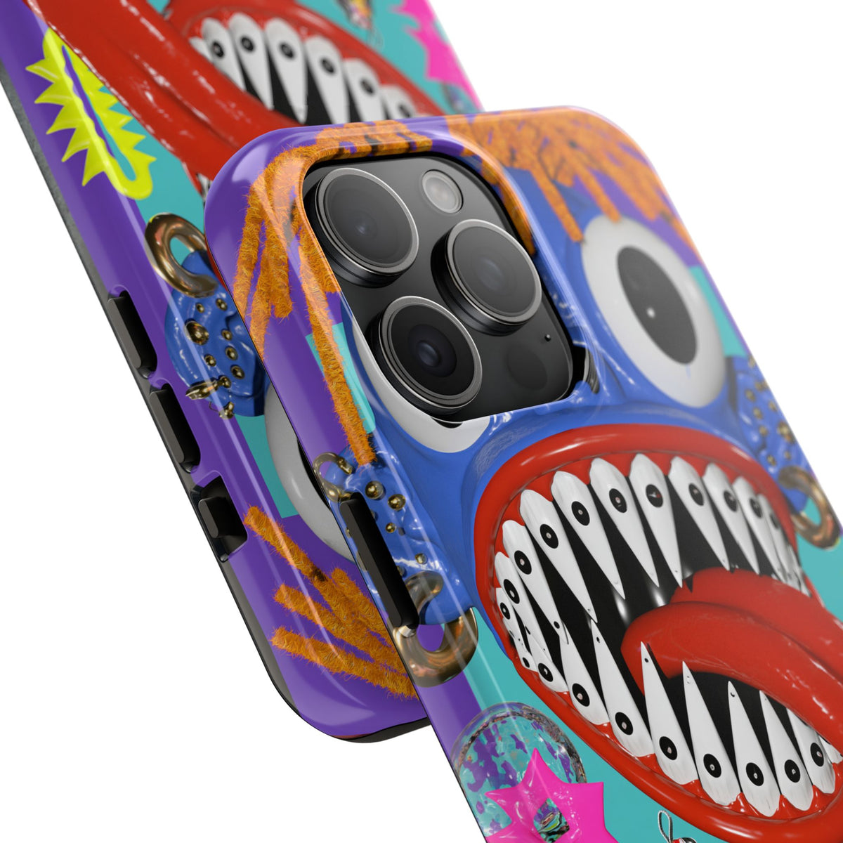Fundas Premium MINUX para iPhone y Samsung Galaxy - Blue Monster Riot